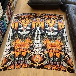 Silk fabric yardage by Alexander McQueen